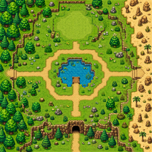 The Grassland map from Infinite Loot-Loop
